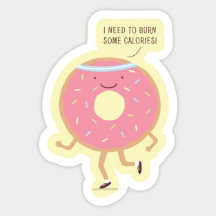 Donut workout Sticker